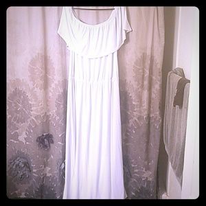 Gently used white long maxi dress